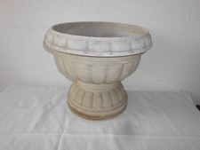 Übertopf Mediteraner Stil Betonoptik Garten Pflanztopf Pflanzschale 36,3 x 31,3