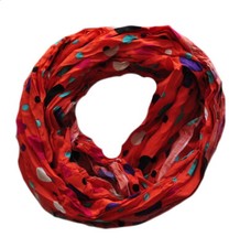 Loop Schal  Baumwolle Rundschal Halstuch Tuch Schlauchschal Damen Blumen Punkte