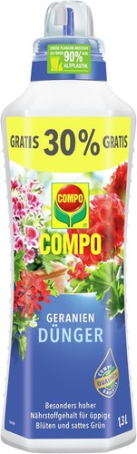 Compo geranien dünger - geranien-dünger, (1,3l)