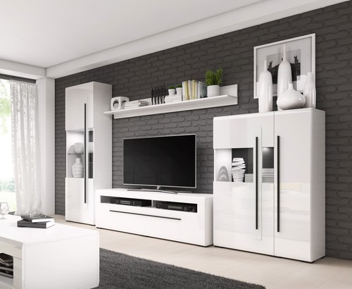 Wohnwand anbauwand mediawand - wohnwand,