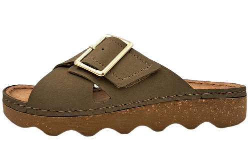Rohde leder pantolette olive - rohde,
