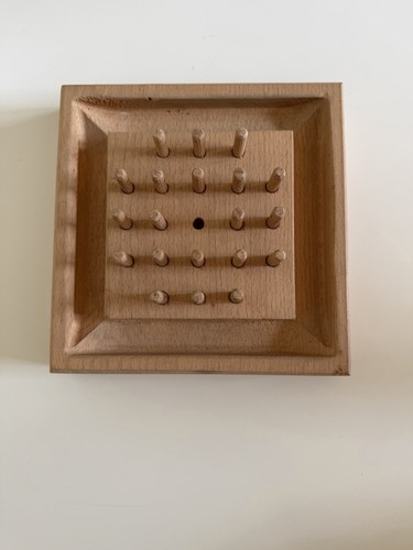 Vintage holz solitärspiel - vintage, /