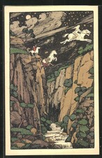 Steindruck-AK Thale, Die Sage