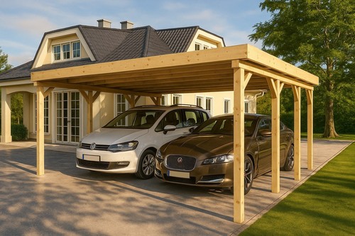 Prikker carport flachdach - carport,