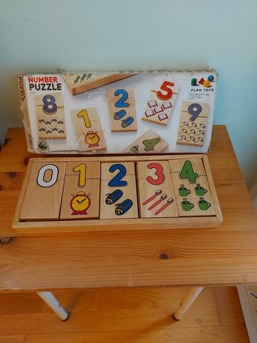 Zahlen puzzle lern spiel aus - zahlen-, lern-spiel