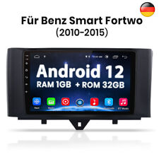 9" Android 12 Autoradio DAB Für Mercedes Benz Smart 451 2010-2015 Navi GPS 1+32G