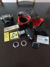 EXA 1a DDR Spiegelreflexkamera mit 2 Prismeneinsätzen, 3 Objektiven und Zubehör