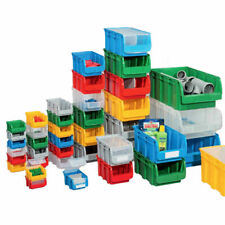 Stapelsichtbox Regalbox Sichtlagerkasten Stapelbox Kiste Kleinteilebox 5 Größen 