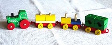 Holz Eisenbahn Güterzug Lok