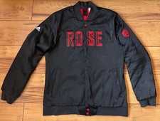 100%ORIG VINTAGE ADIDAS BOMBER JACKE DERRICK ROSE NBA GR.L GEBRAUCHSSPUREN