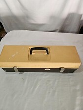 ÄLTERES  ANGELKASTEN,GERÄTEKASTEN MIT ZUBEHÖR MADE IM W.GERMANY 56x18x16 #71