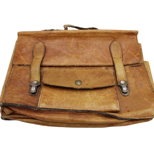 Vintage leder aktentasche - vintage, leder-aktentasche