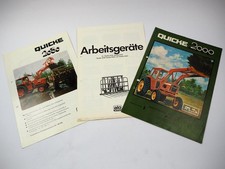 3x Original Prospekt Quicke