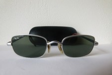Vintage Ray Ban W2950 silver rectangular Bausch&Lomb USA