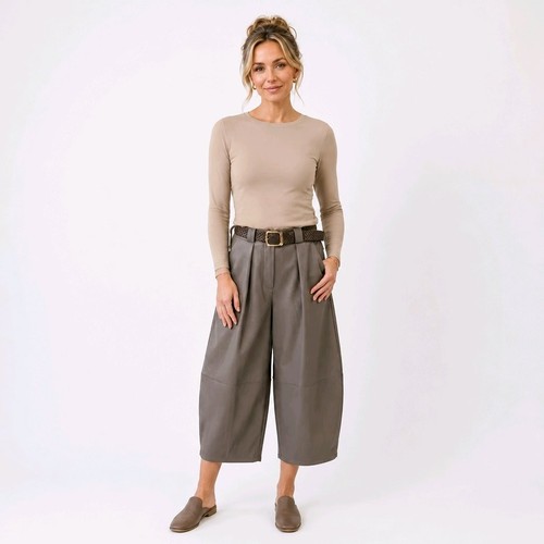 Kunstlederhose wide leg italy - kunstlederhose,