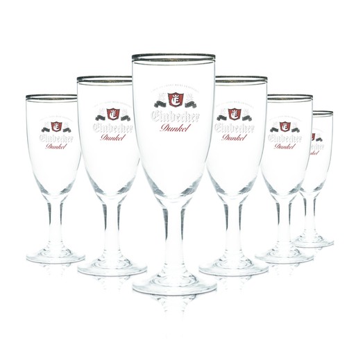 Einbecker bier glas - 6x,
