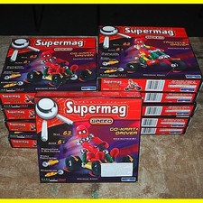 Posten ! 10 x Supermag - je 5 Magnetbaukästen Dreirad + Go-Kart - ab 6 Jahre