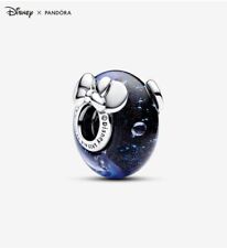 Pandora Disney Micky & Minnie Maus Blaues Murano-Glas-Charm