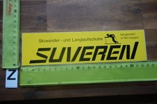 Alter Aufkleber Wintersport Ski Schi Zubehör Langlauf Wandern SUVEREN Norwegen