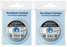 Stroft Raubfischvorfach NiTi Monowire Polywire 0,12-0,60mm Vorfachschnur Hecht