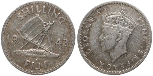 Fidschi fiji one - fidschi, shilling