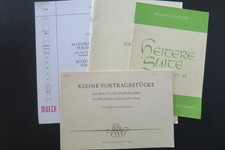 NOTEN FÜR BLOCKFLÖTEN u.a. Instr. - Noten (kleines Konvolut)