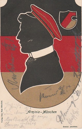 Studentika 1916 burschenschaft - studentika,