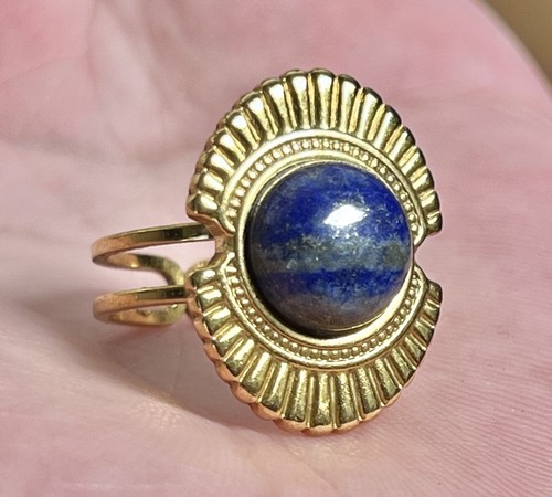 Ring vergoldet 18k verstellbar - vergoldet,