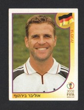 Oliver Bierhoff DEUTSCHLAND 2002 Panini WM Sticker Hebräisch #330 SUPER SELTEN