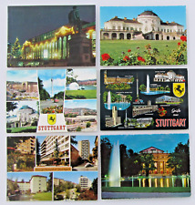 Postkarten Lot 6 x STUTTGART Ansichtskarten color gelaufen frankiert mit Marken