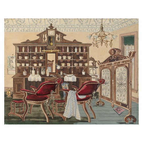 Vintage friseursalon poster - friseursalon, |