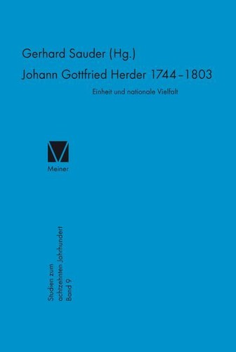 Johann gottfried herder - johann,