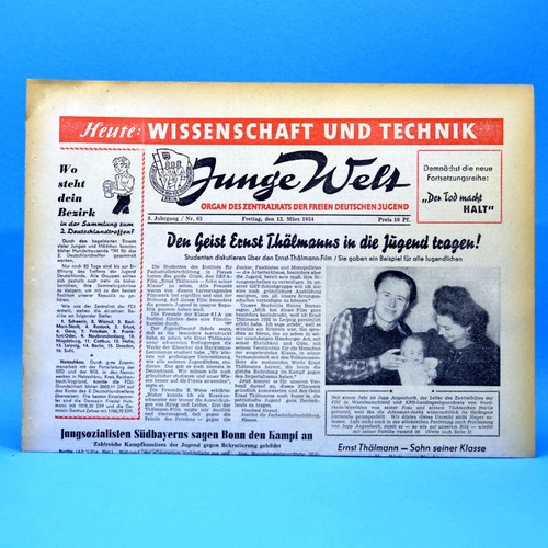 Junge welt 1954 - welt, 12.03.1954