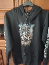 Sweat Jacke Hoodie Drache Gr. XL, Biker Motorrad