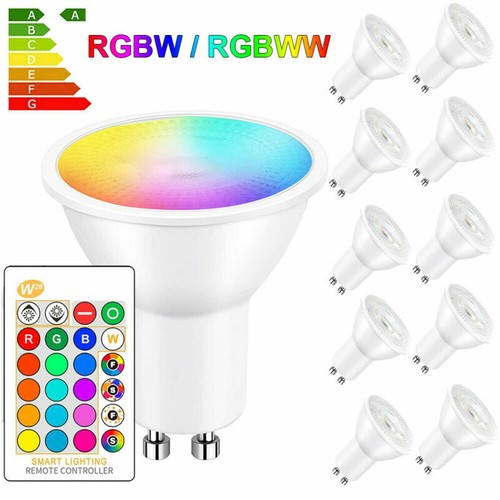 Gu10 rgb led spot birne - 5w,
