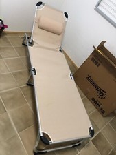 Outsunny+2 x Sonnenliege+faltbar+für+Garten,+Terrasse,+Pool,+Strand,Beige