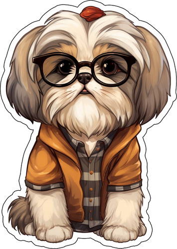 Shih tzu auto aufkleber hunde - shih,