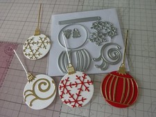 Stanzschablonen - Christbaumkugeln - 3 verschiedene Muster