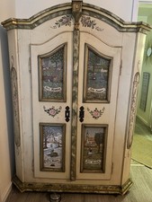 Alter Bauernschrank - Handbemalt mit vier Jahreszeiten Motiven. Ein Unikat!