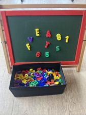 Tafel Kinder Magnete Magnettafel Mit Sehr Vielen Buchstaben & Zahlen