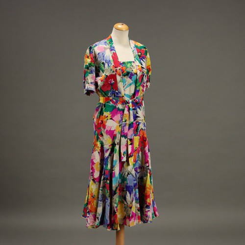 Vintage kleid seide mit - kleid,
