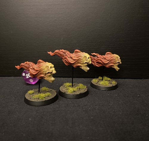 Flaming skull dungeons and - skull,