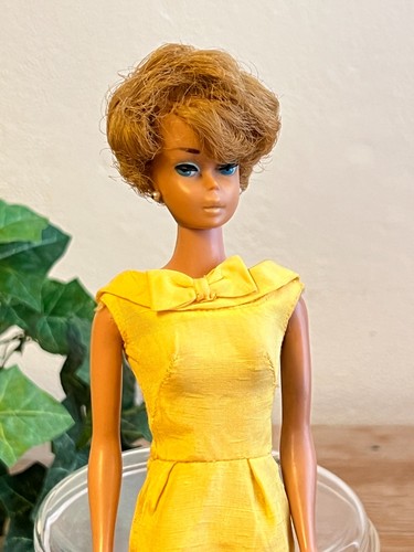 Vintage barbie gelbes seiden - vintage,