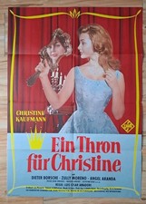 Ein Trohn für Christine A1 Christine Kaufmann Dieter Borsche Kinoplakat 1960