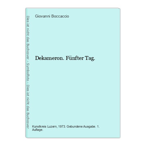 Dekameron fünfter tag - dekameron.,
