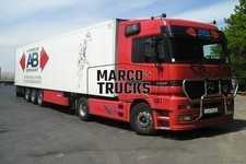 LKW Foto Mercedes-Benz Actros 1857 Kühlsattelauflieger Slowenien rot AVTO #a9tq