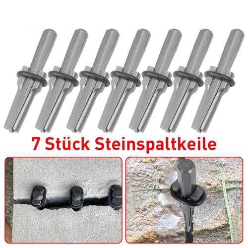7stk plug stein keile - stein,