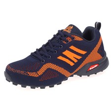 Herren Sportschuhe Laufschuhe Turnschuhe Sneaker Freizeit Schuhe Navy Orange