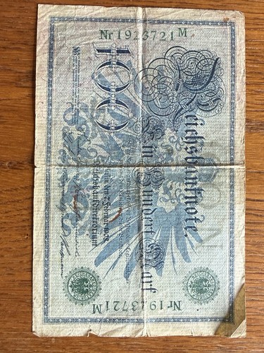 Geldschein 100 mark - 100,
