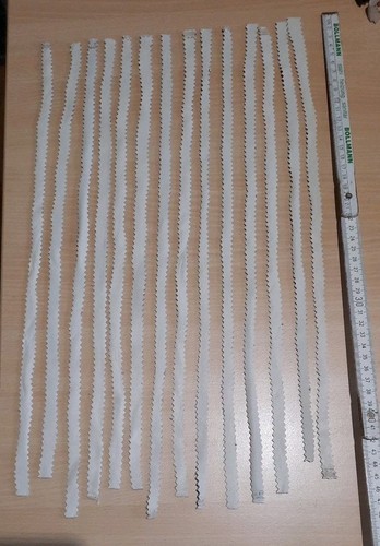 Echt leder zigzag - 14, streifen